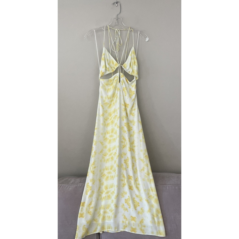 Third Form Ring Out Slip Dress MIDI Cut Out Bohemian Boho Festival 70s Look Sz 6